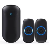 Black, 2 buttons + 1 receiver