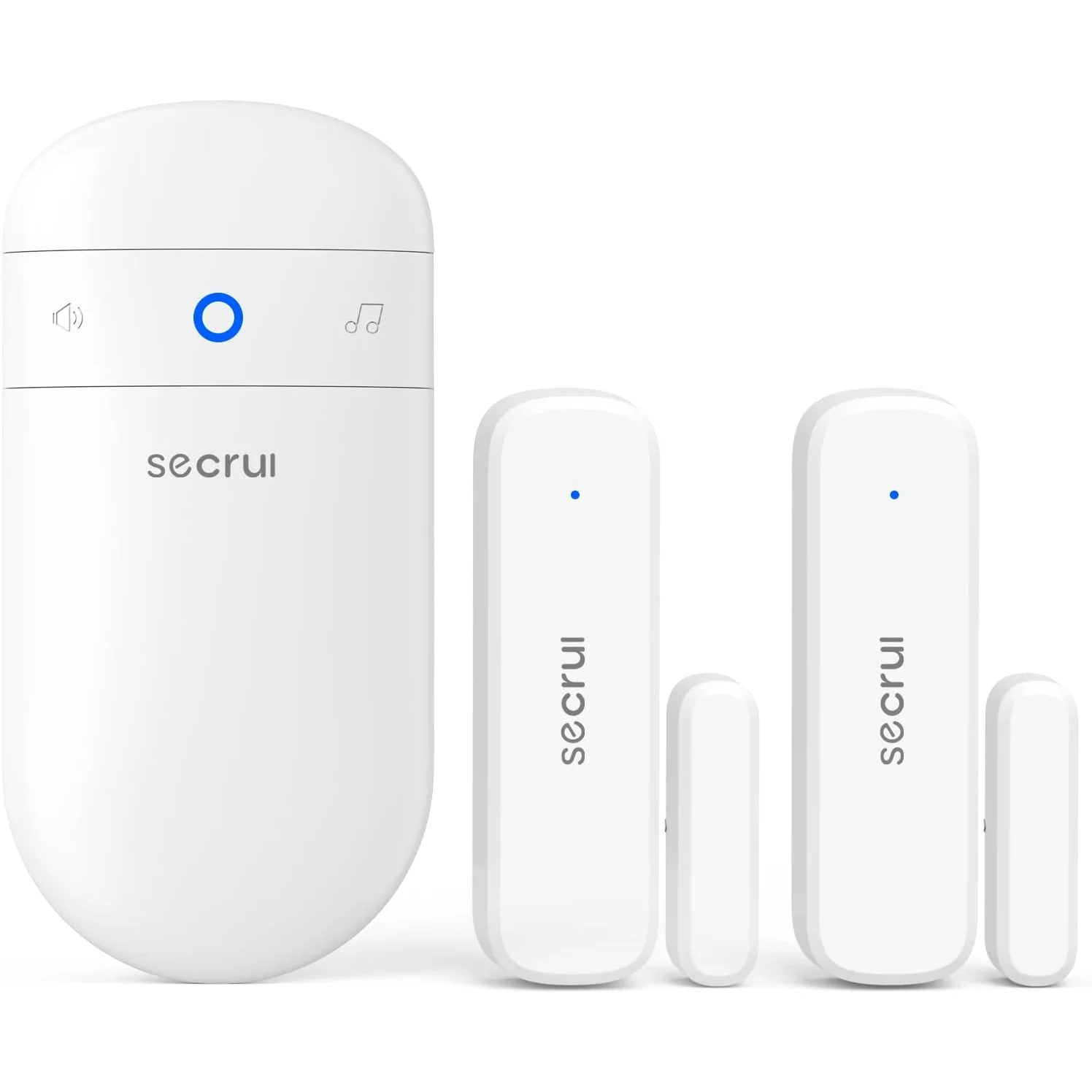 SECRUI Capsule Door Open Chime, white, 2 sensors + 1 receiver