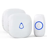 White, 1 button + 2 receivers