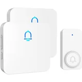 White, 1 button + 2 receivers