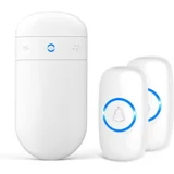 White, 2 buttons + 1 receiver