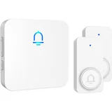 White, 2 buttons + 1 receiver
