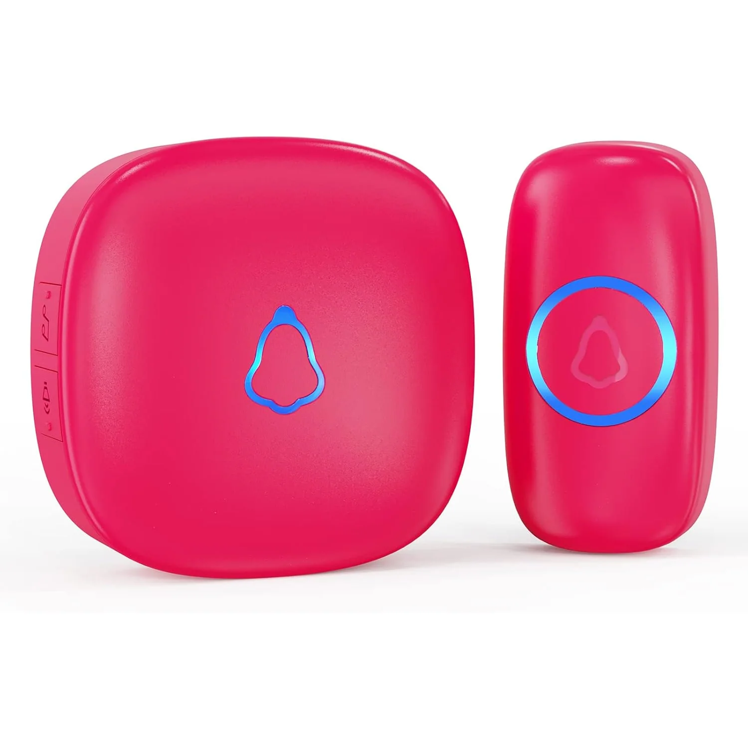 SECRUI M520 Wireless Doorbell in Rose Red or Green, rose red, 1 button + 1 receiver