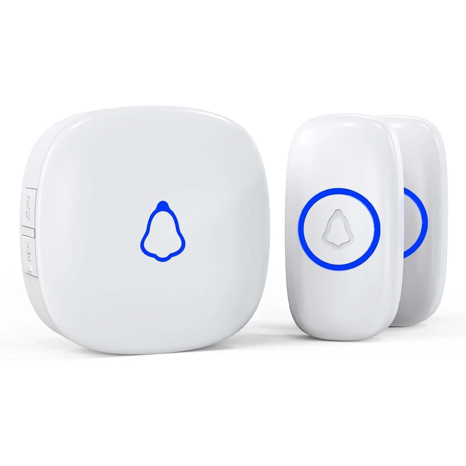 SECRUI M520 Wireless Doorbell, white, 2 buttons + 1 receiver